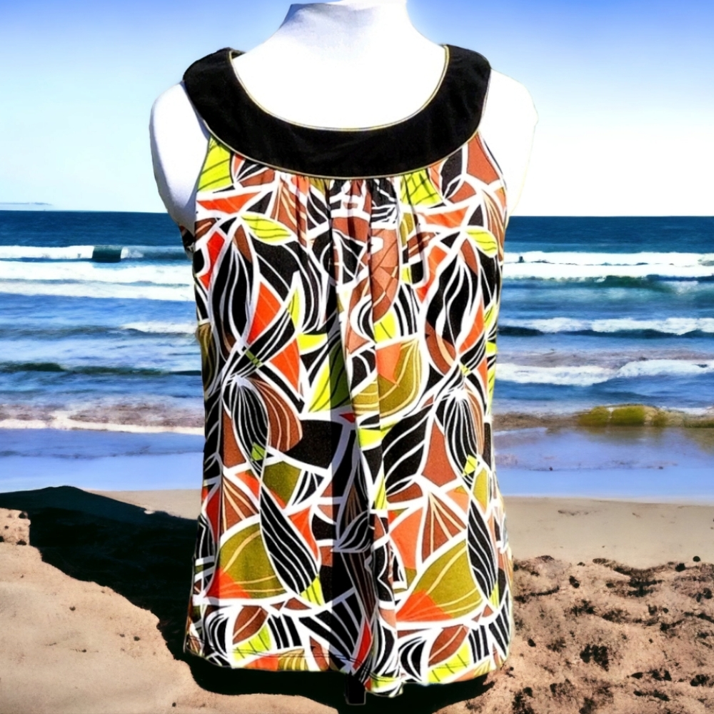Christopher Banks Boho sleeveless blouse sz M